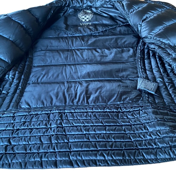 Vince Camuto Black Packable Puffer Zip-Front Jacket Size Medium - Picture 7 of 14